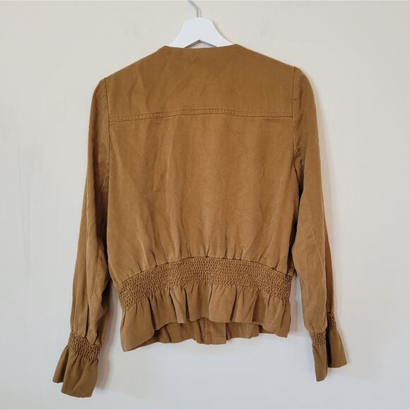 White House Black Market Smocked Soft Jacket Small - Picture 5 of 7